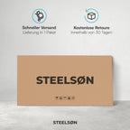 STEELSØN Gartenbox Dorado Metall Anthrazit wasserdicht abschließbar Auflagenbox mit Deckel Outdoor Aufbewahrungsbox