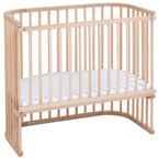 babybay Original Beistellbett aus massivem Buchenholz mit Matratze – Höhenverstellbares mitwachsendes Babybett