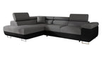 Mirjan24 Torezio Ecksofa mit Schlaffunktion & Bettkasten – L-Form Wohnlandschaft mit verstellbaren Kopfstützen, Schlafsofa für Wohnzimmer