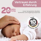 babybay Original Beistellbett aus massivem Buchenholz mit Matratze – Höhenverstellbares mitwachsendes Babybett