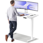 Desktronic HomePro Höhenverstellbarer Schreibtisch Elektrisch – Ergonomischer Steh Sitz Schreibtisch mit Dual Motor, Touchscreen, USB-A & USB-C