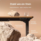 Desktronic HomePro Höhenverstellbarer Schreibtisch Elektrisch – Ergonomischer Steh Sitz Schreibtisch mit Dual Motor, Touchscreen, USB-A & USB-C