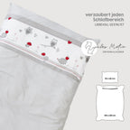 roba Babybett Set 70x140 mit Matratze, Bettwäsche & Himmel, Umbaubar zum Juniorbett