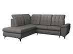 Mirjan24 Ferulk Ecksofa mit Schlaffunktion und Bettkasten – L-Form Schlafsofa 4-Sitzer Wohnzimmer Couch Modern