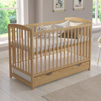 Love For Sleep Babybett 120x60 mit Matratze & Schublade, Höhenverstellbares Kinderbett aus Kiefernholz