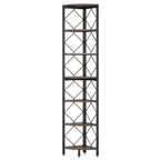 Rustikales Eckregal aus Holz und Metall – Industrial-Stil – 200 cm